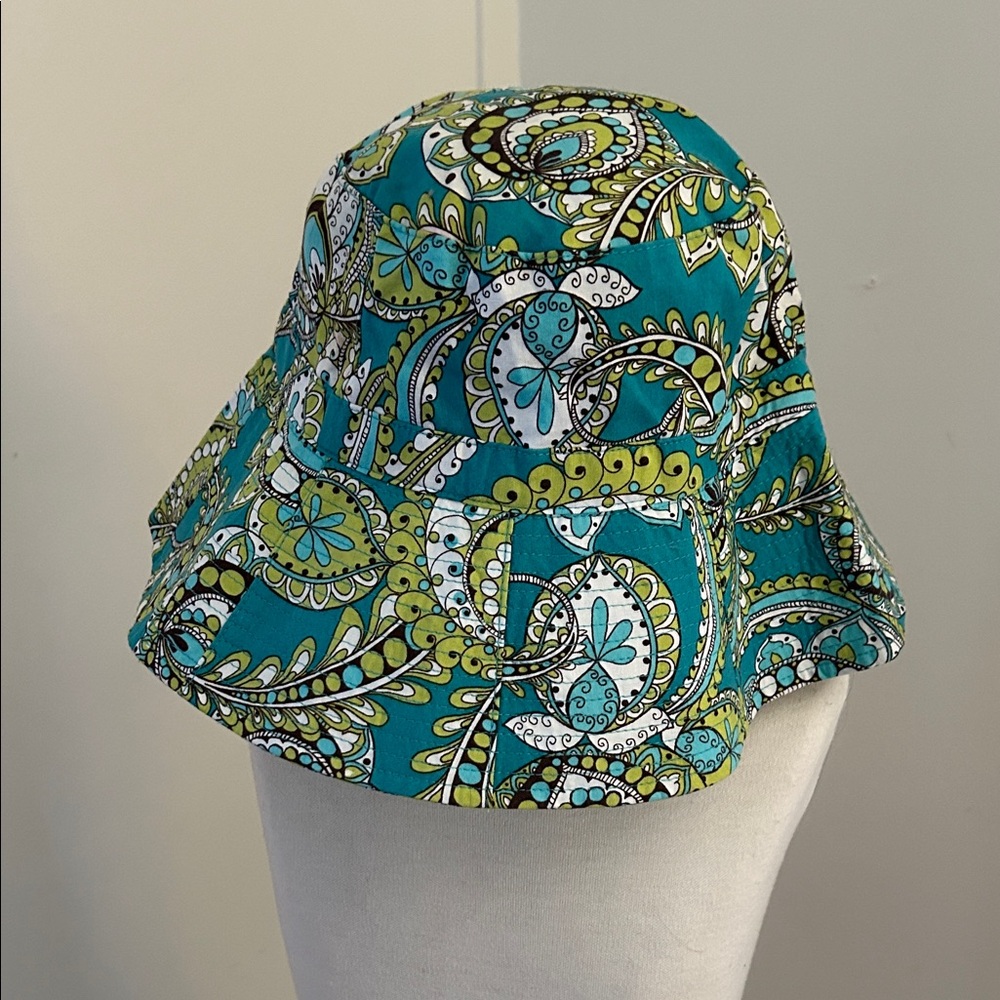 Vera Bradley Teal/Green Cotton Sun Hat